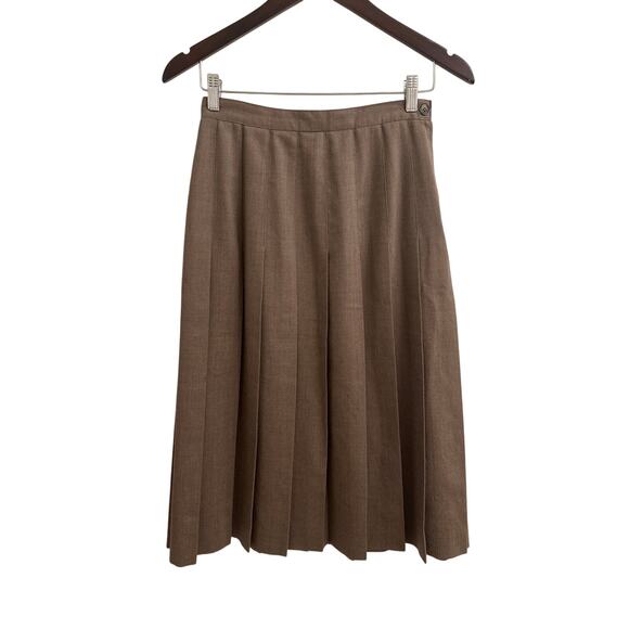 The Villager Dresses & Skirts - Vintage The Villager 100% Wool Pleated Midi Skirt Academia Old Money Grandmacore